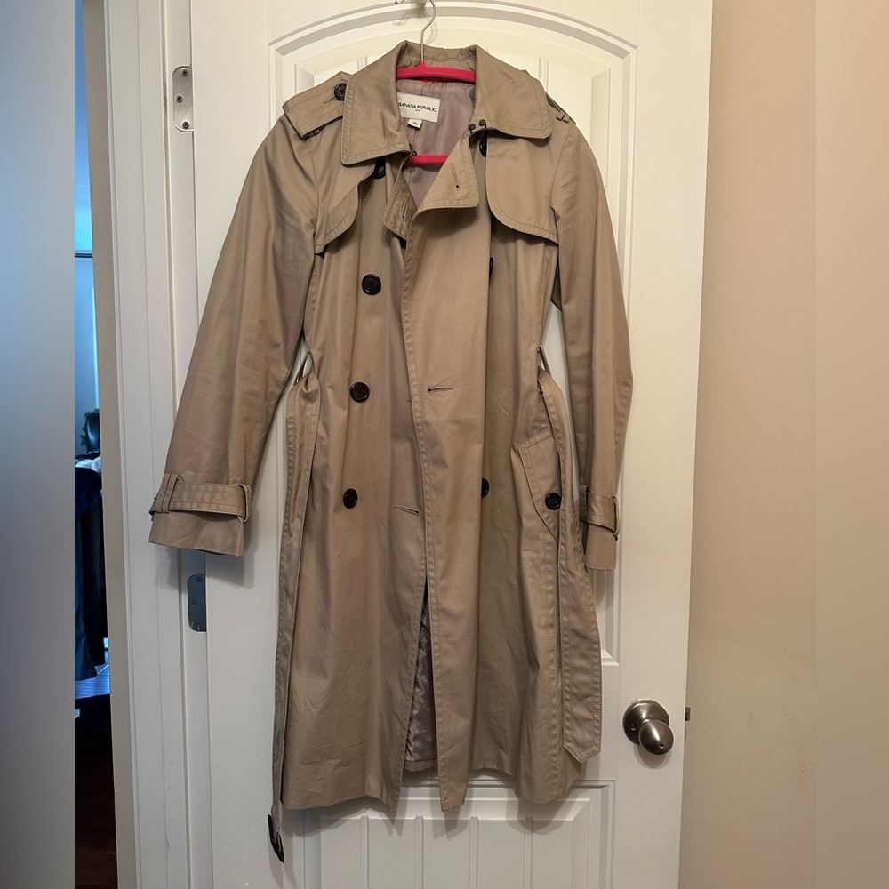 Banana republic trench coat sz xs